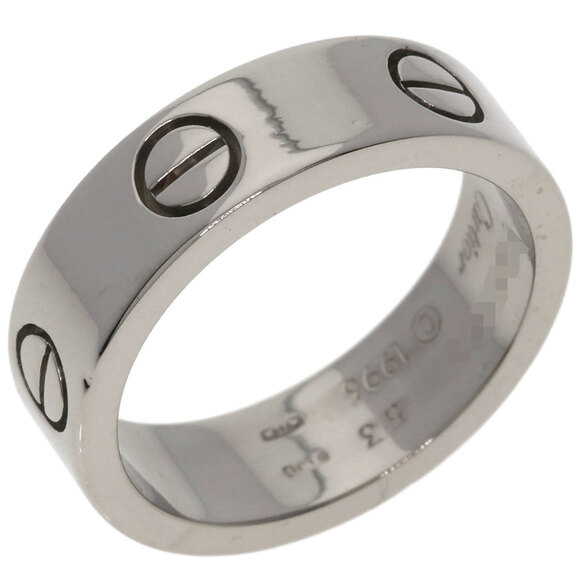 Cartier Love Ring in 18k White Gold at 1stDibs | cartier 750  CARTIER 18k Silver Love Ring #53